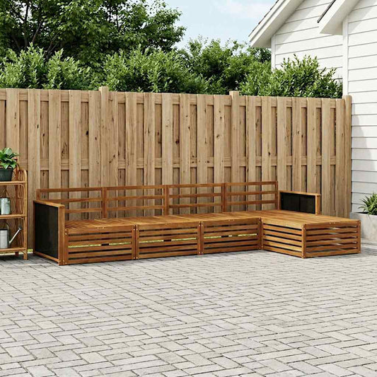 Set di divani da esterno 5 pcs Naturale | homemem39