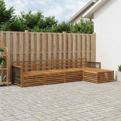 Set di divani da esterno 5 pcs Naturale | homemem39