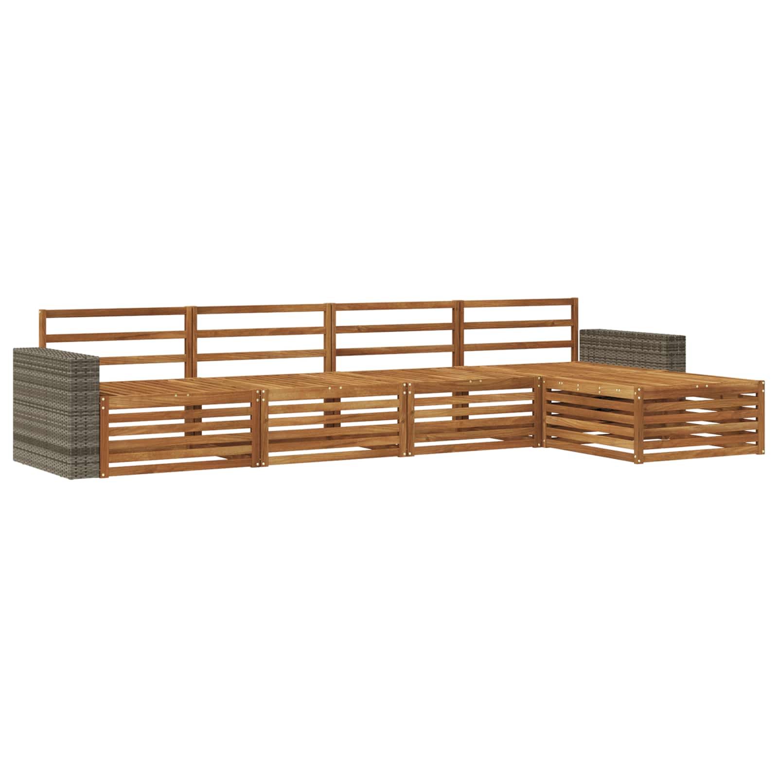 Set di divani da esterno 5 pcs Naturale | homemem39