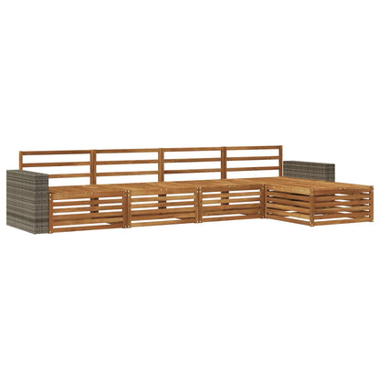 Set di divani da esterno 5 pcs Naturale | homemem39