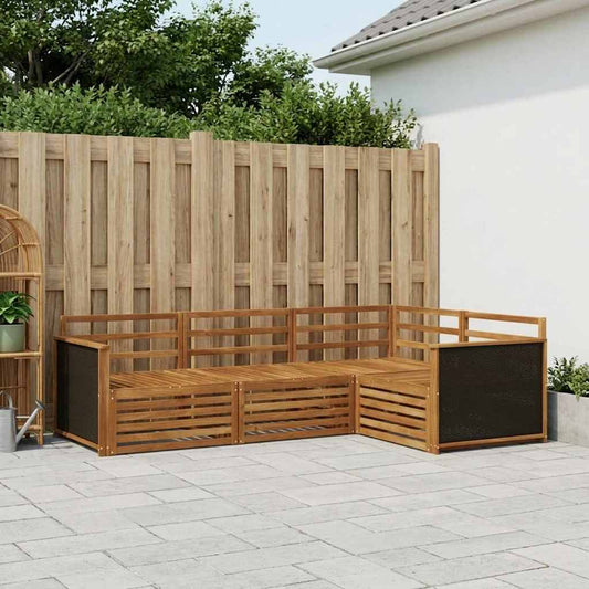 Set di divani da esterno 4 pcs Naturale 247,5 x 168,5 x 73 cm | homemem39