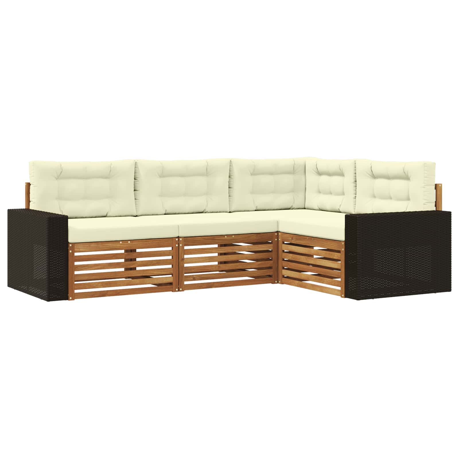 Set di divani da esterno 4 pcs | homemem39