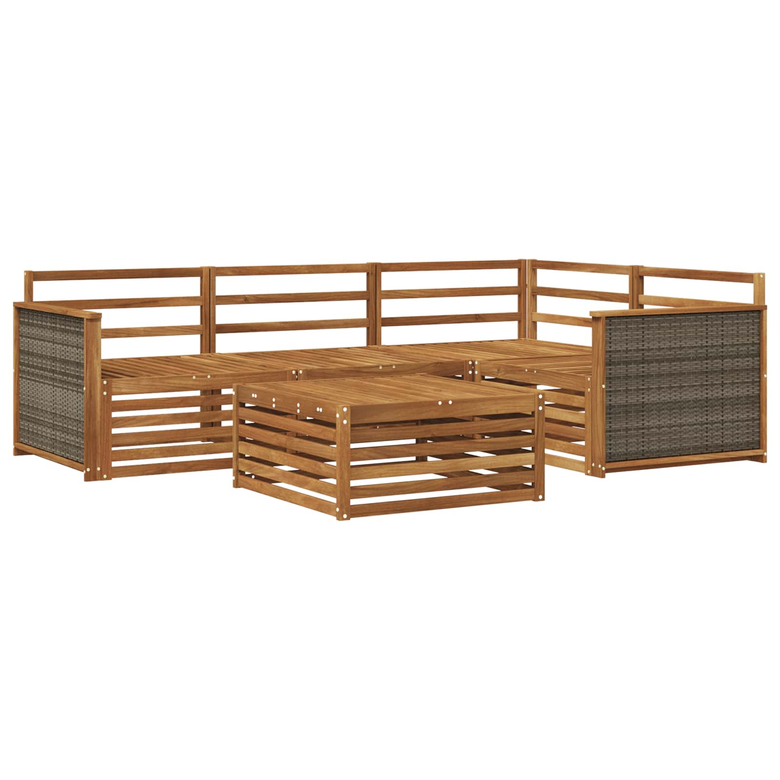 Set di divani da esterno 5 pcs Naturale | homemem39
