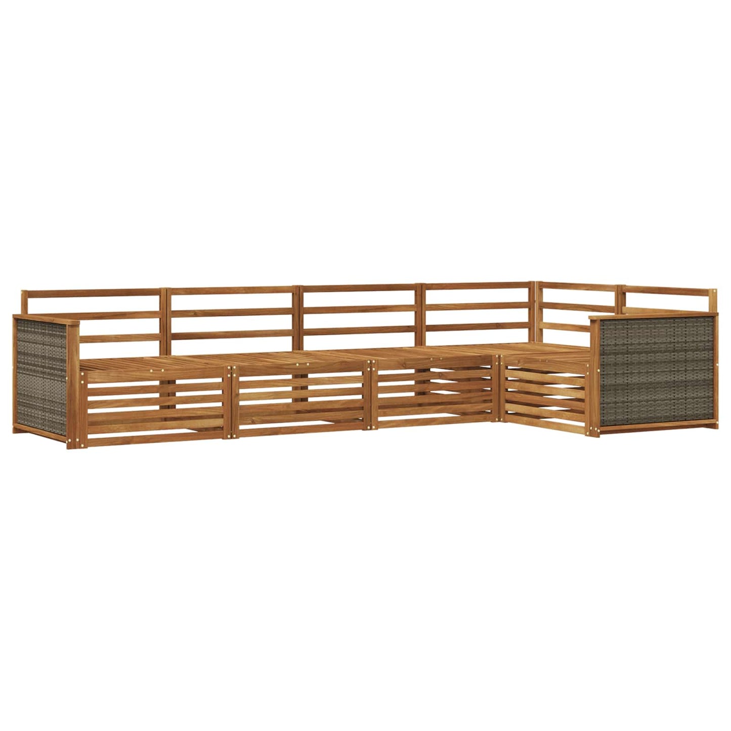 Set di divani da esterno 5 pcs Naturale | homemem39