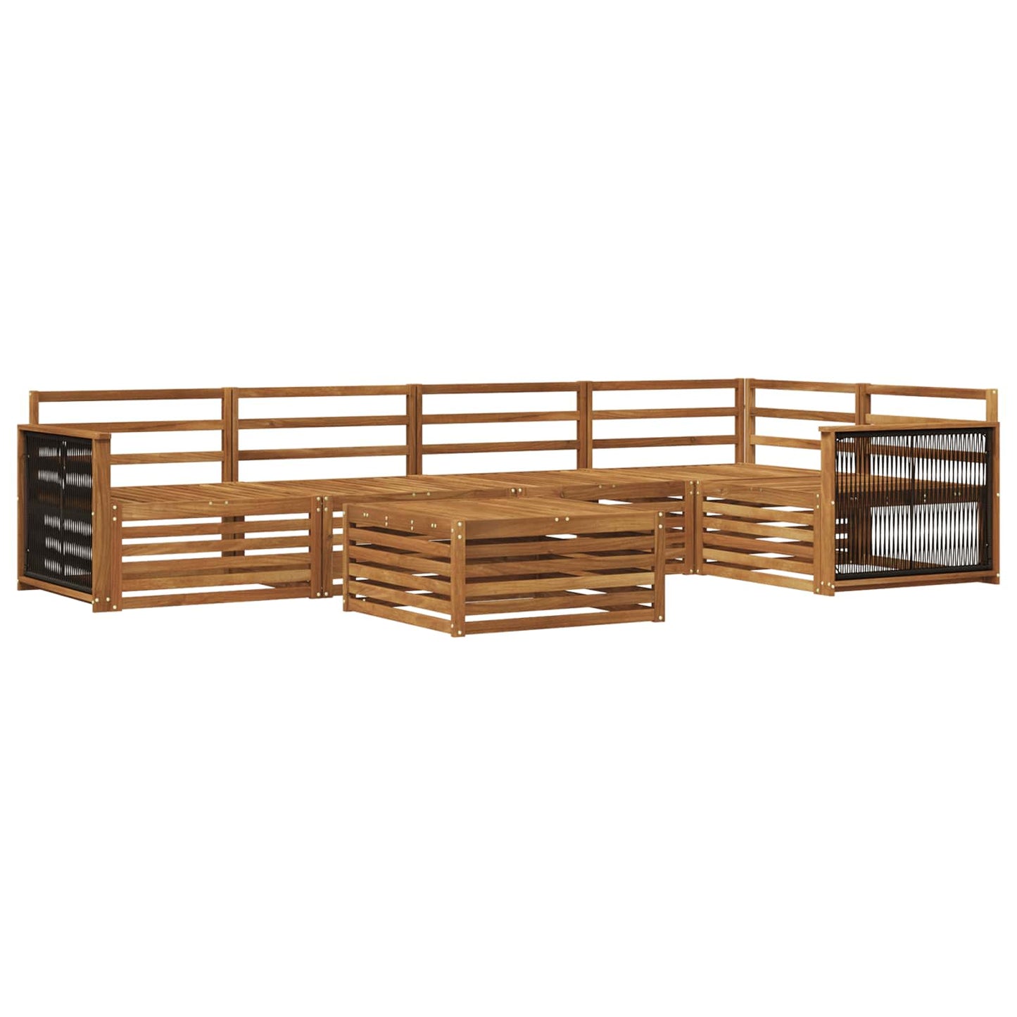 Set di divani da esterno 6 pcs Naturale