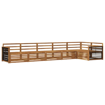Set di divani da esterno 6 pcs Naturale