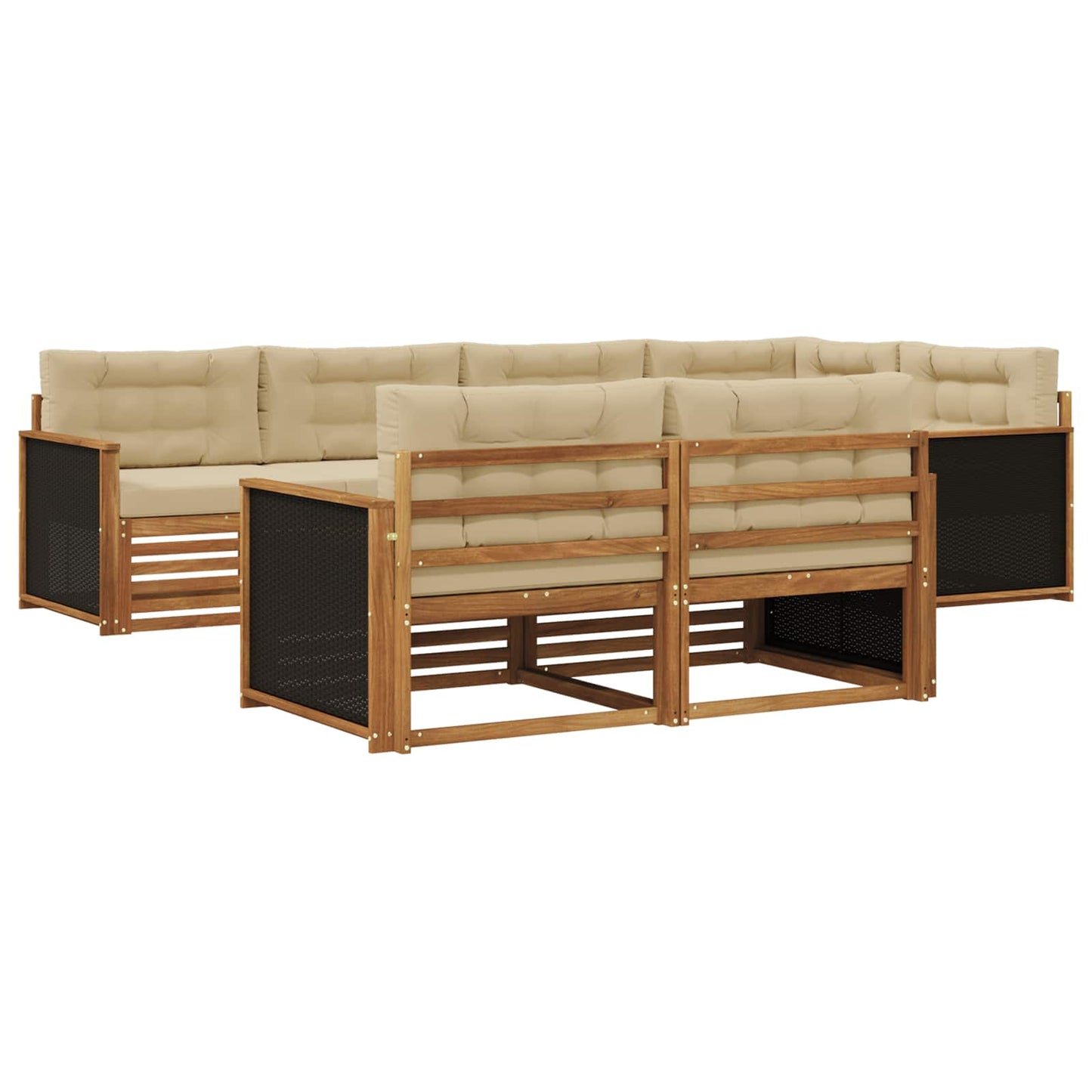 Set di divani da esterno con cuscino 7 pcs | homemem39