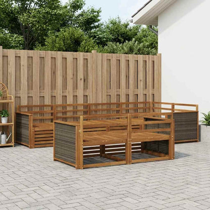 Set di divani da esterno 7 pcs Naturale | homemem39