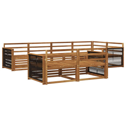 Set di divani da esterno 7 pcs Naturale | homemem39
