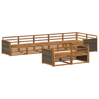 Set di divani da esterno 8 pcs Naturale | homemem39