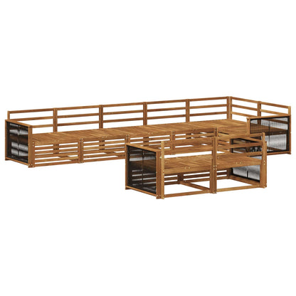 Set di divani da esterno 8 pcs Naturale | homemem39