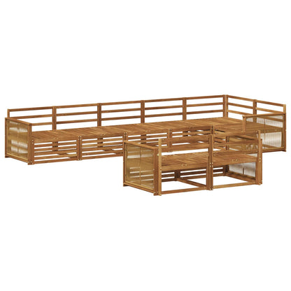 Set di divani da esterno 8 pcs Naturale | homemem39