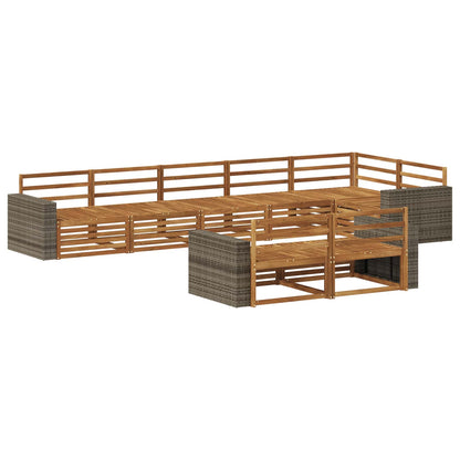 Set di divani da esterno 8 pcs Naturale