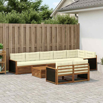 Set di divani da esterno con cuscino 9 pcs