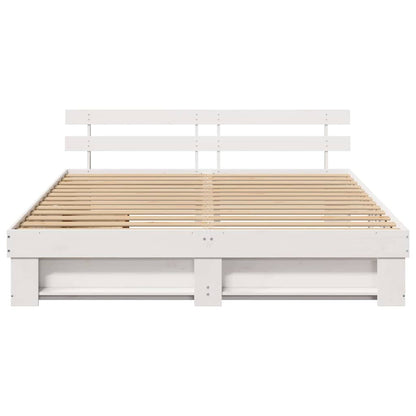 Struttura del letto Bianco 180 x 200 cm Legno di pino massello