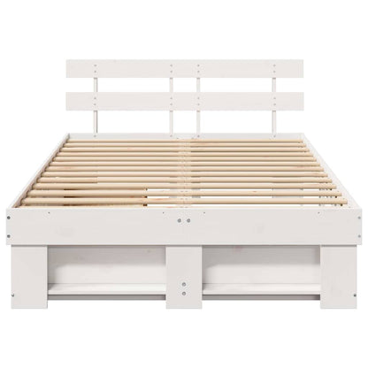 Struttura del letto Bianco 135 x 190 cm Legno di pino massello