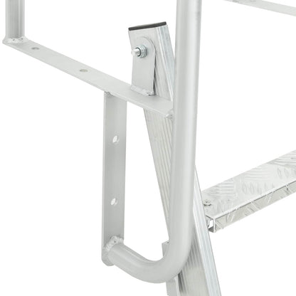 Scala da Dock a 5 Gradini Argento 58 x 77 x 191 cm Alluminio | homemem39
