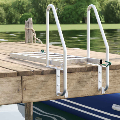 Scala da Dock a 5 Gradini Argento 58 x 77 x 191 cm Alluminio | homemem39