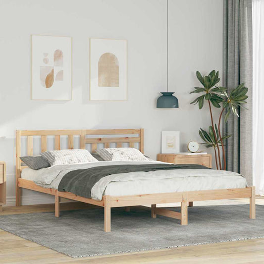 Struttura del letto Marrone 160 x 200 cm Pino massello | homemem39