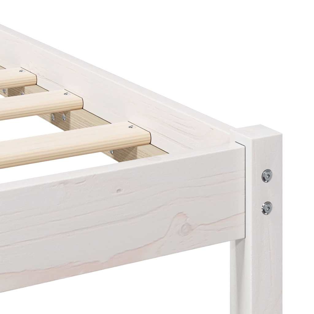 Struttura del letto Bianco 120 x 200 cm Pino massello | homemem39
