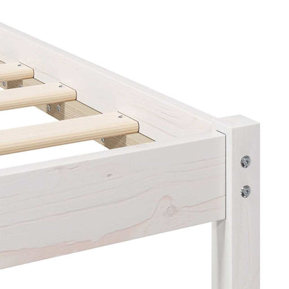 Struttura del letto Bianco 120 x 200 cm Pino massello | homemem39
