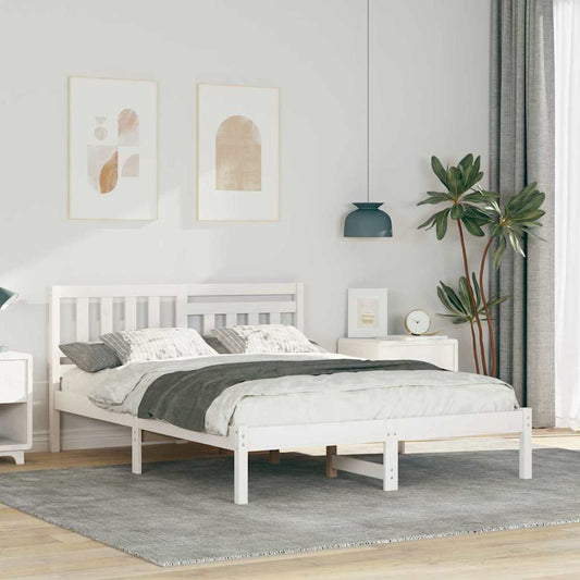 Struttura del letto Bianco 120 x 200 cm Pino massello | homemem39
