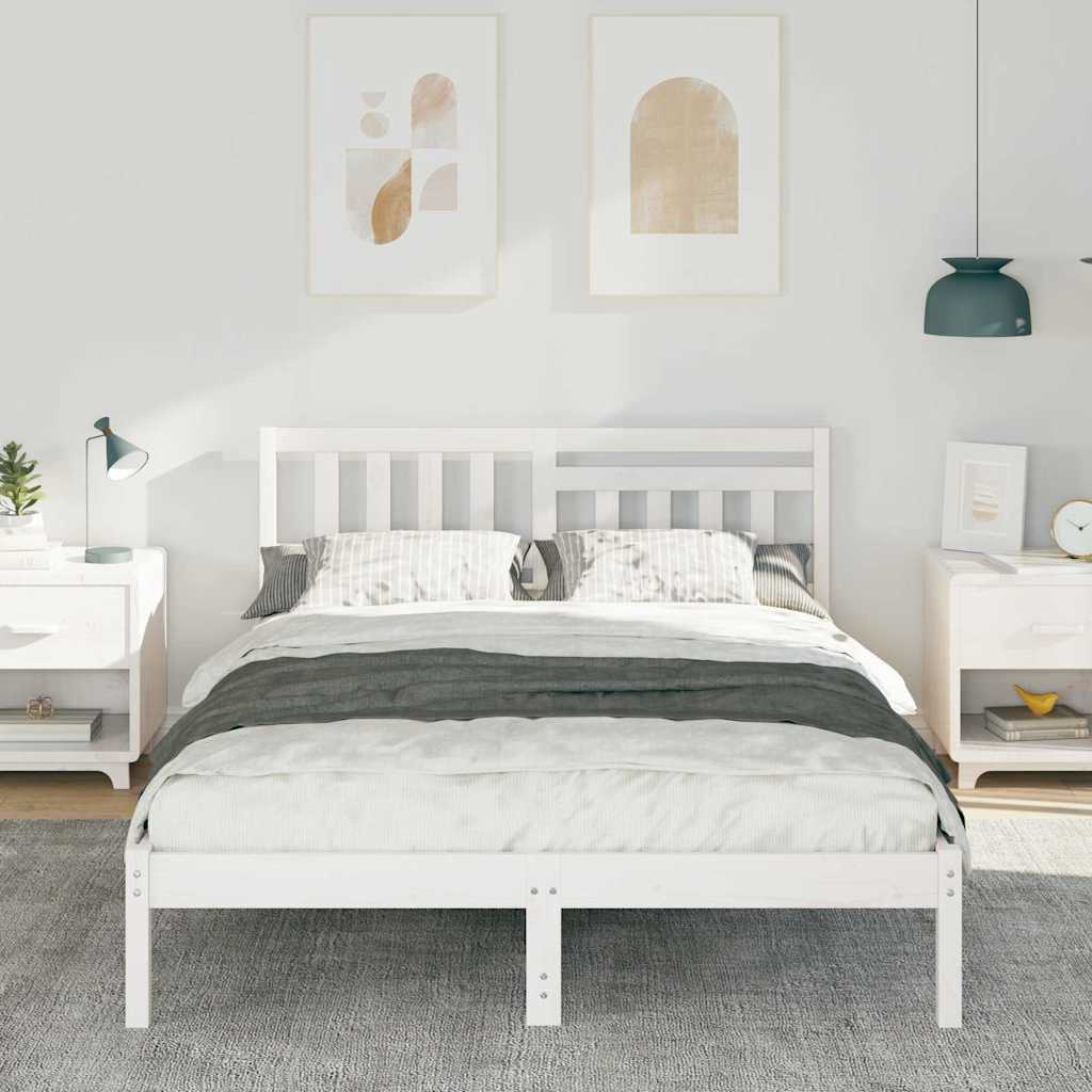 Struttura del letto Bianco 120 x 200 cm Pino massello | homemem39