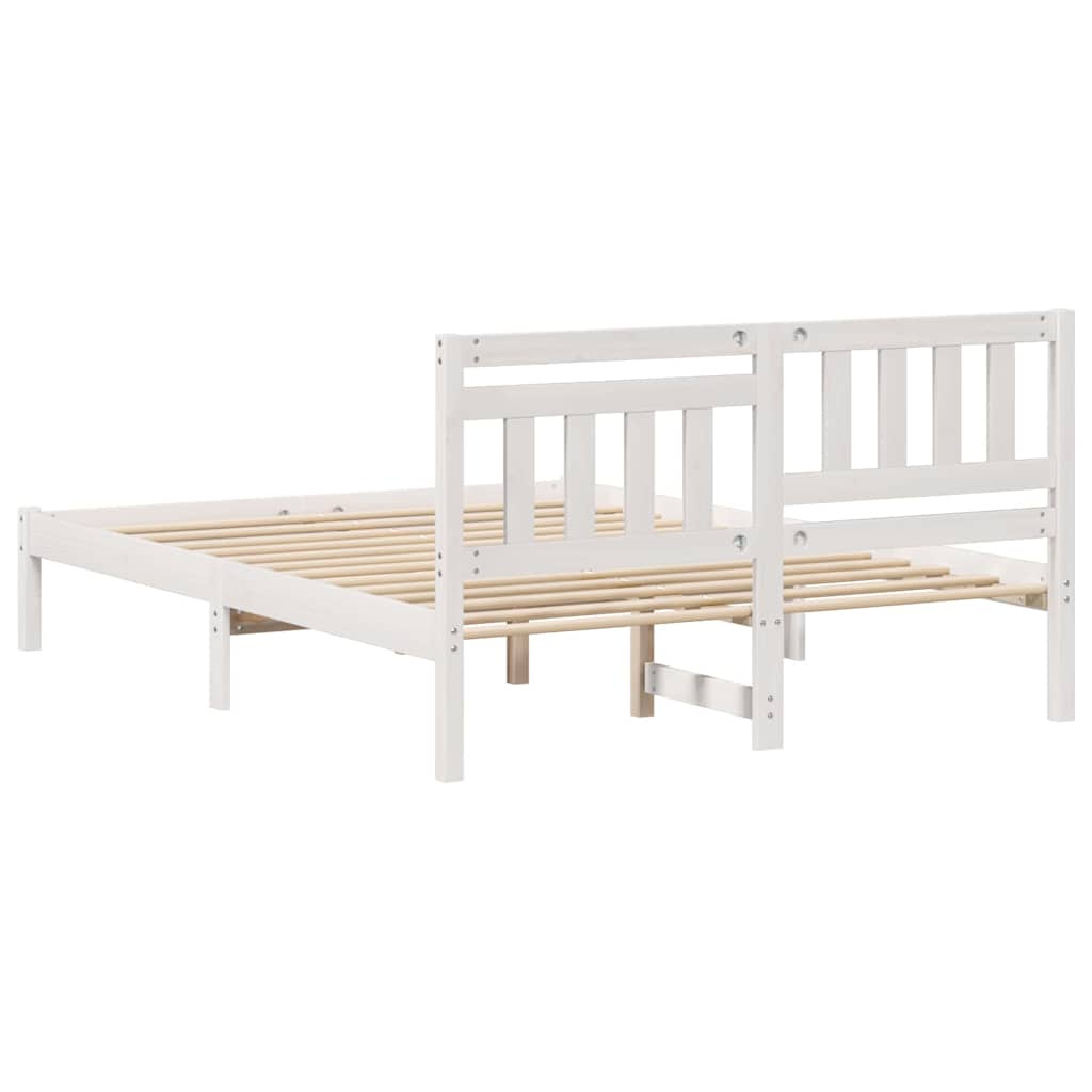 Struttura del letto Bianco 120 x 200 cm Pino massello | homemem39