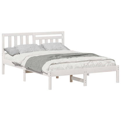 Struttura del letto Bianco 120 x 190 cm Pino massello | homemem39