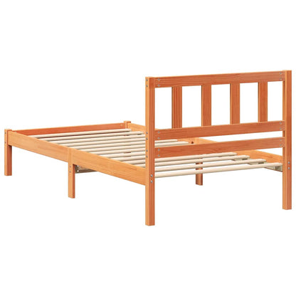 Struttura del letto Marrone cerato 80 x 200 cm Pino massello | homemem39