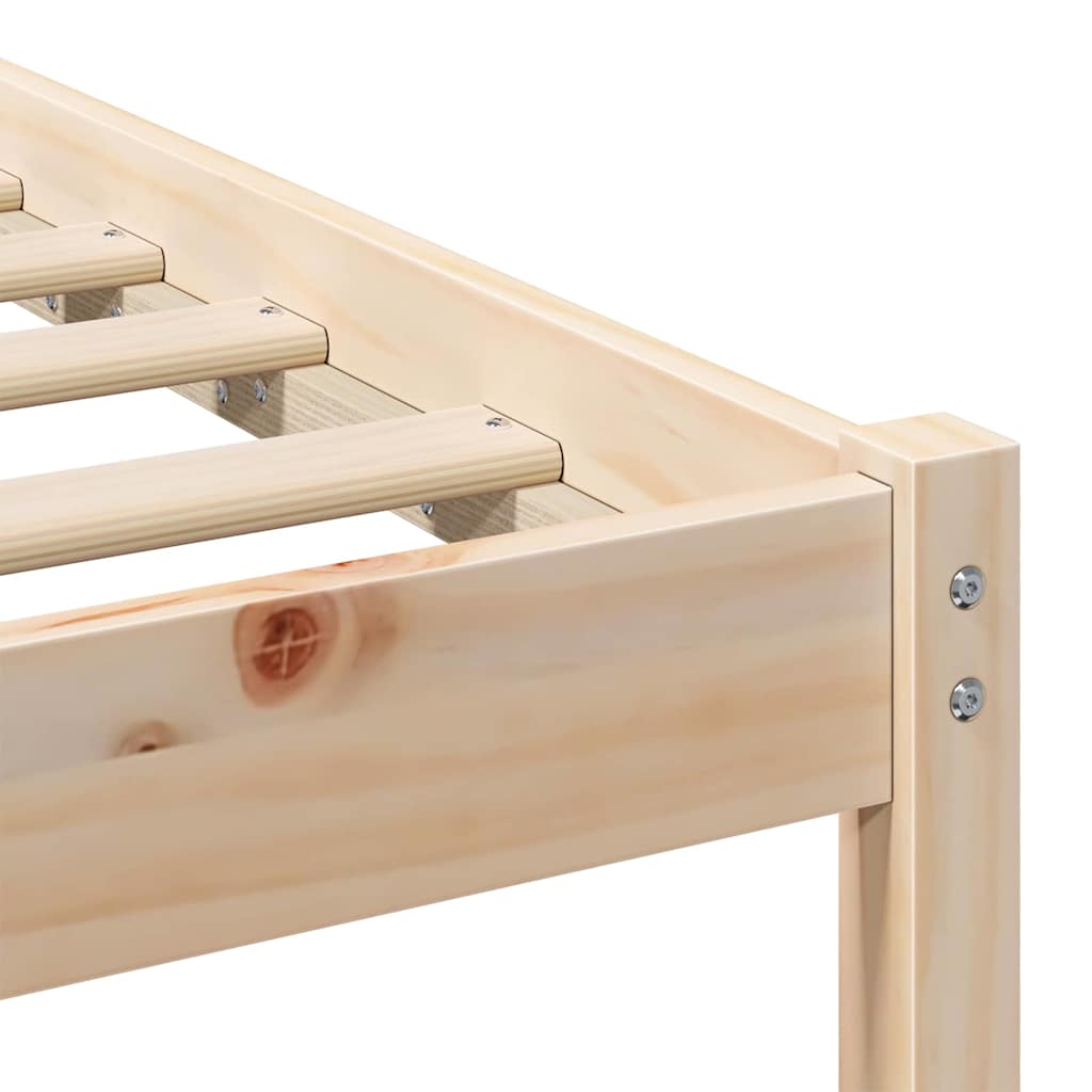 Struttura del letto Marrone 100 x 200 cm Pino massello