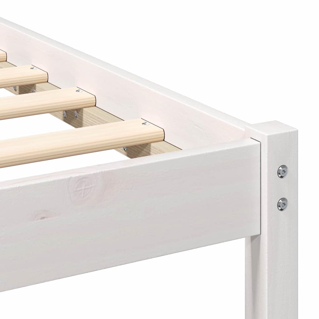 Struttura del letto Bianco 75 x 190 cm Pino massello | homemem39