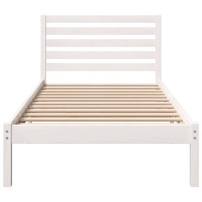 Struttura del letto Bianco 90 x 200 cm Pino massello | homemem39
