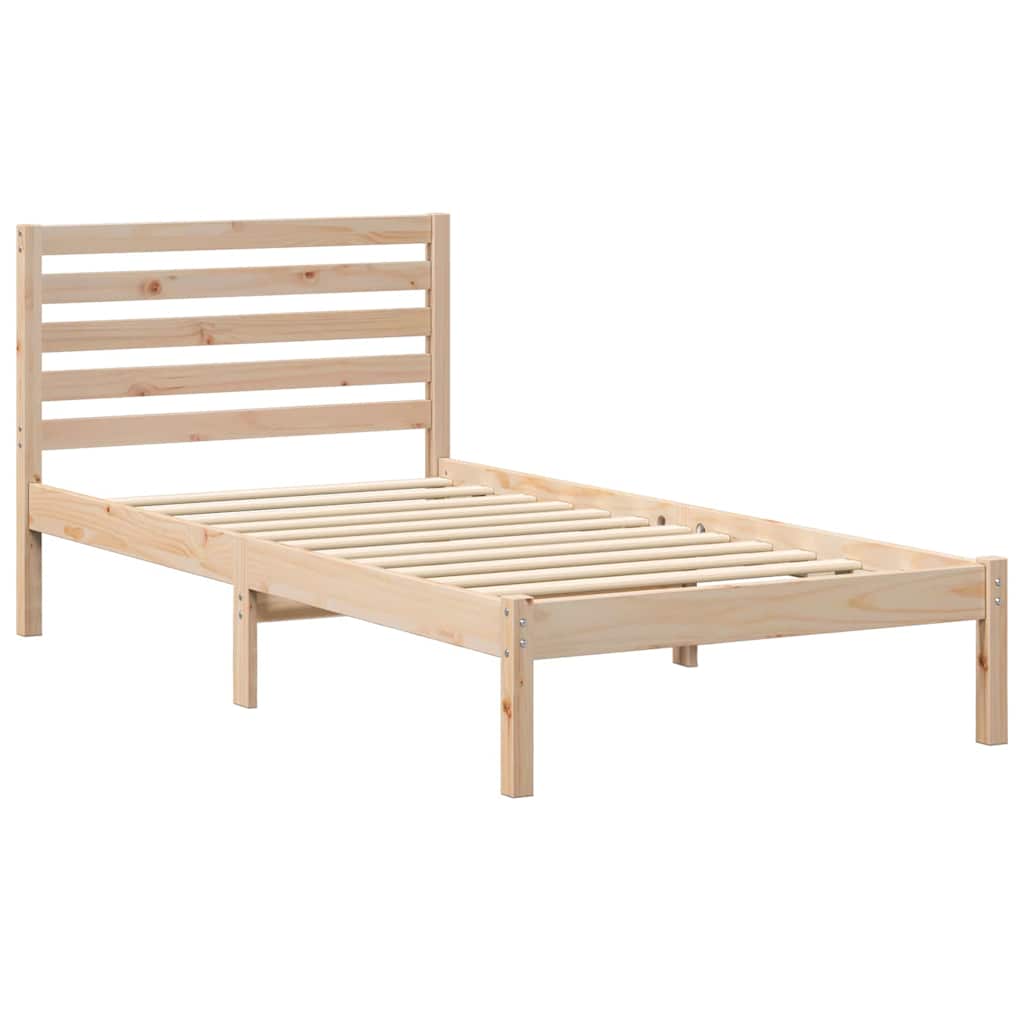 Struttura del letto Marrone 90 x 190 cm Pino massello | homemem39