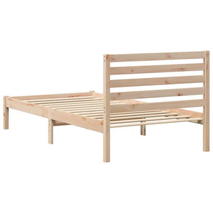 Struttura del letto Marrone 90 x 190 cm Pino massello | homemem39