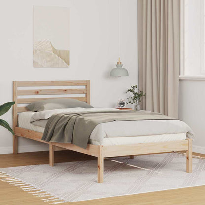 Struttura del letto Marrone 75 x 190 cm Pino massello | homemem39