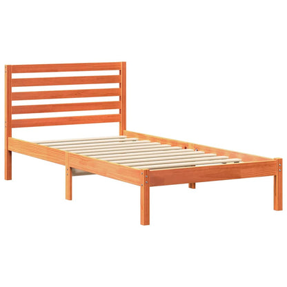 Struttura del letto Marrone cerato 75 x 190 cm Pino massello | homemem39