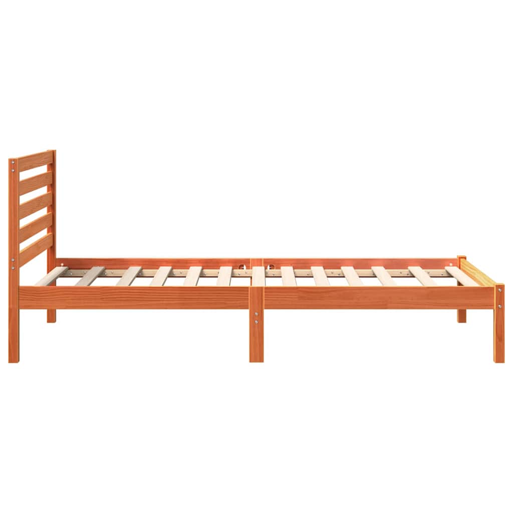 Struttura del letto Marrone cerato 75 x 190 cm Pino massello | homemem39