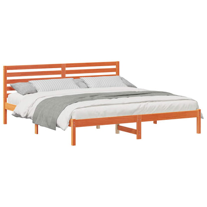 Struttura del letto Marrone cerato 200 x 200 cm Pino massello | homemem39