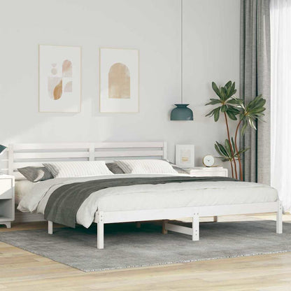 Struttura del letto Bianco 180 x 200 cm Pino massello | homemem39