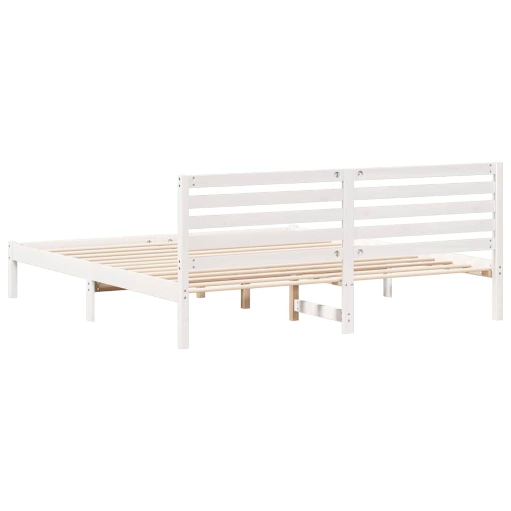 Struttura del letto Bianco 180 x 200 cm Pino massello | homemem39