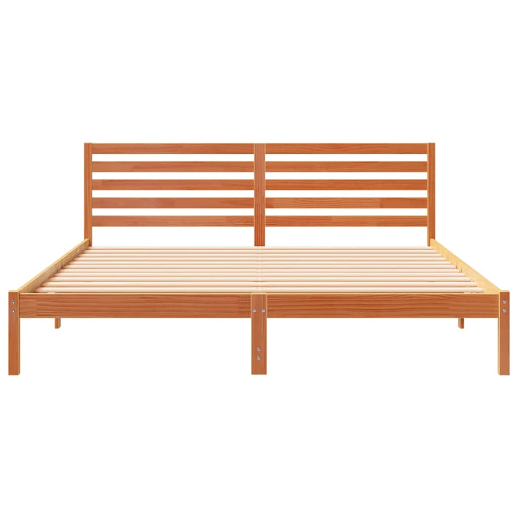 Struttura del letto Marrone cerato 180 x 200 cm Pino massello