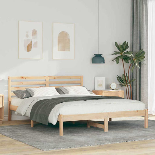 Struttura del letto Marrone 150 x 200 cm Pino massello | homemem39