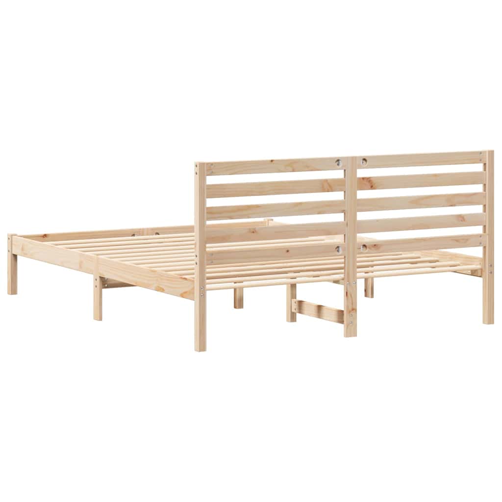 Struttura del letto Marrone 150 x 200 cm Pino massello | homemem39