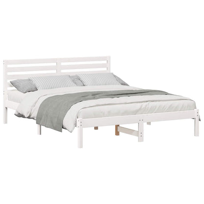 Struttura del letto Bianco 140 x 200 cm Pino massello | homemem39