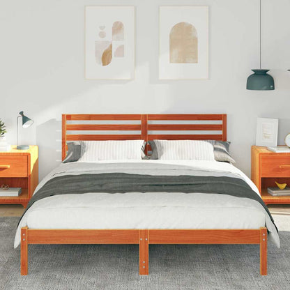 Struttura del letto Marrone cerato 140 x 200 cm Pino massello | homemem39