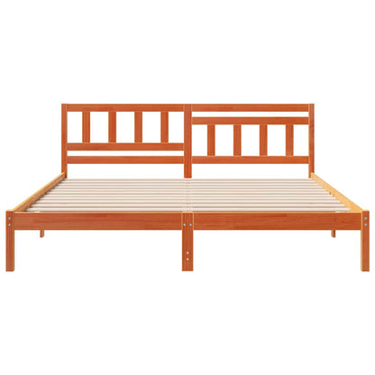 Struttura del letto Marrone cerato 140 x 200 cm Pino massello | homemem39