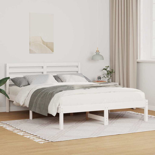 Struttura del letto Bianco 120 x 190 cm Pino massello | homemem39