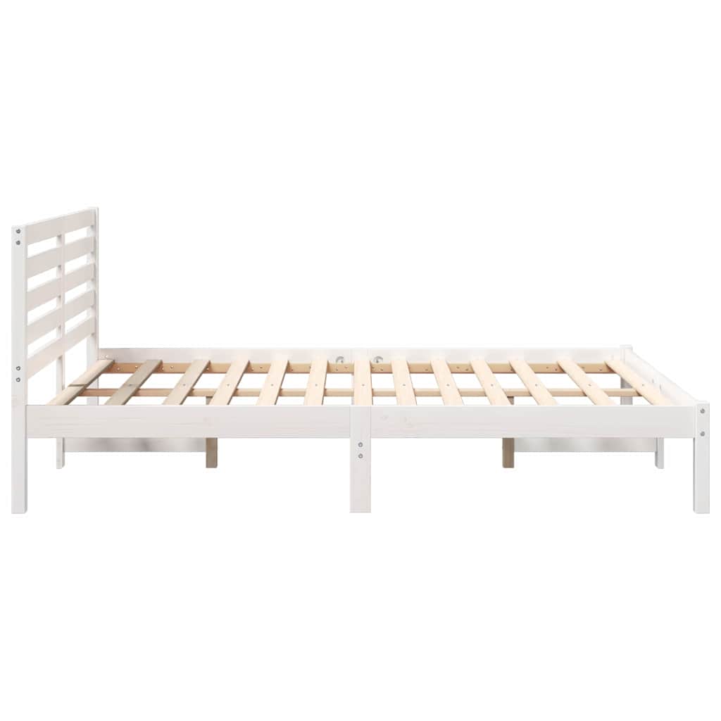 Struttura del letto Bianco 120 x 190 cm Pino massello | homemem39