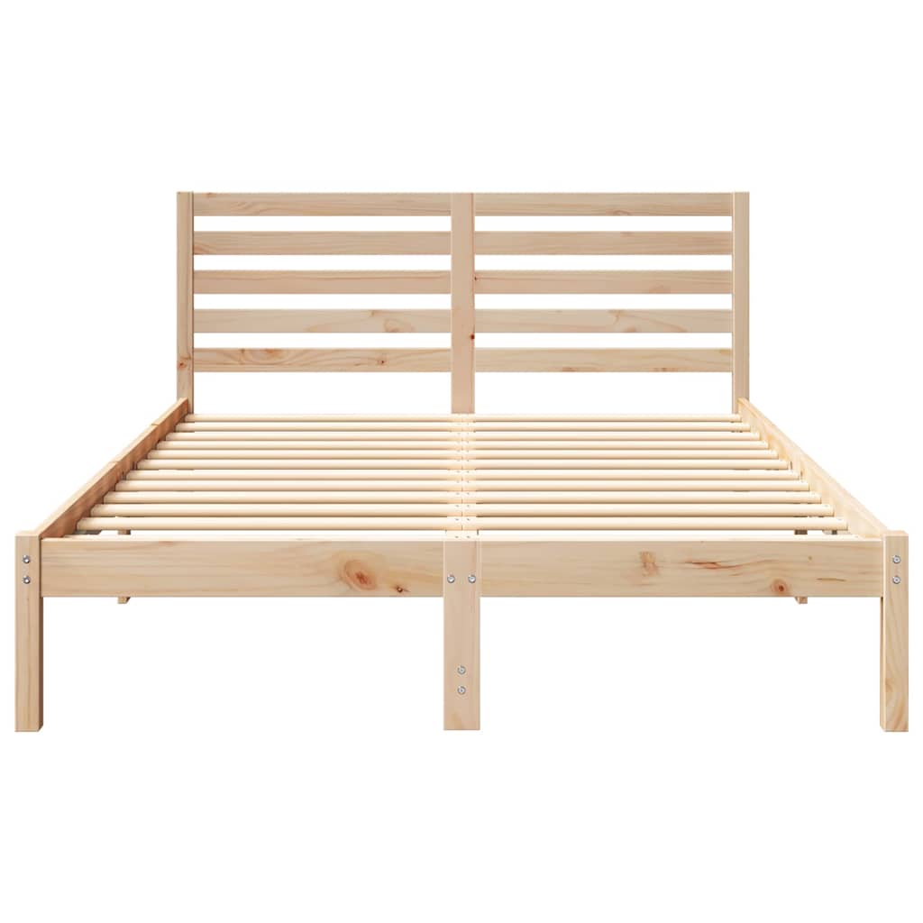 Struttura del letto Marrone 140 x 190 cm Pino massello | homemem39